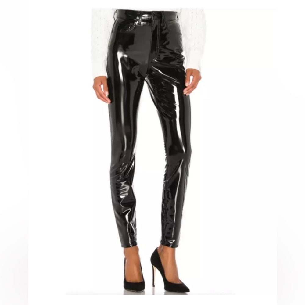 NWOT Rag & Bone Black Vinyl Pants